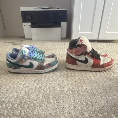 Nike SB Dunk Low & Air Jordan 1 High Multicolor Sneakers DV1753-601 HF6061-400
