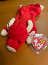 Ty Beanie Babies - Snort the Bull Original NWTs Very Cute Farm Animal Toy 