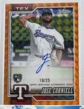 Jose Corniell Chrome 2026 Orange /25 Auto