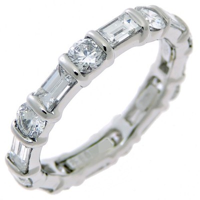 Harry Winston Rundschliff Stab Set Ring Smaragd Pt950 US#4-1/2~4-3/4 P0064264