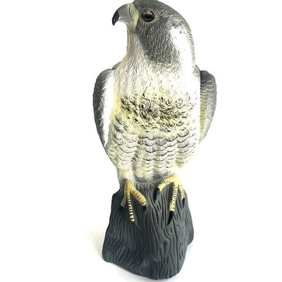 Bird Scarecrow Fake Horned Hawk Decoy,Bird Repellent Garden Protectors, Natur...