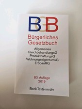 BGB - Bürgerliches Gesetzbuch - 83. Auflage ...