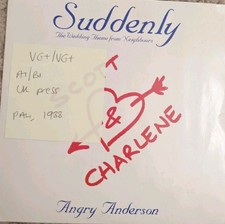 Angry Anderson Suddenly Vinyl Record 7" VG+/VG+ YUM113 1988