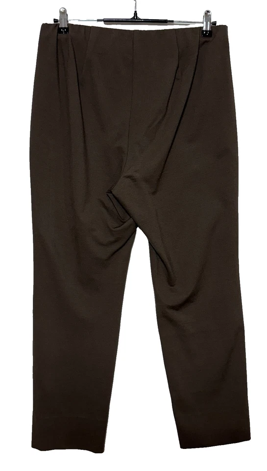 Pantalones para mujer Jill medianos pequeños marrón ponte pierna ajustada tiro alto elástico Foto 2 de 4