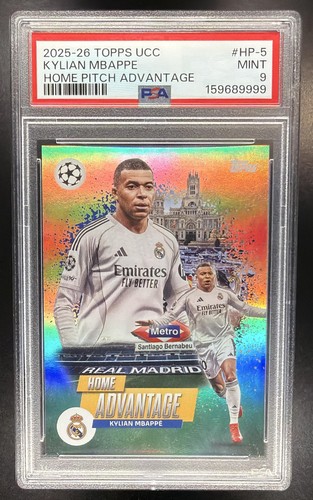 2025 Topps UEFA Club Competitions Kylian Mbappe Home Pitch Advantage #HP-5 PSA 9