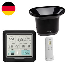 TFA Dostmann RAIN Pro Wetterstation Funk, 35.1160.01, Mit Regenmesser Und Außens