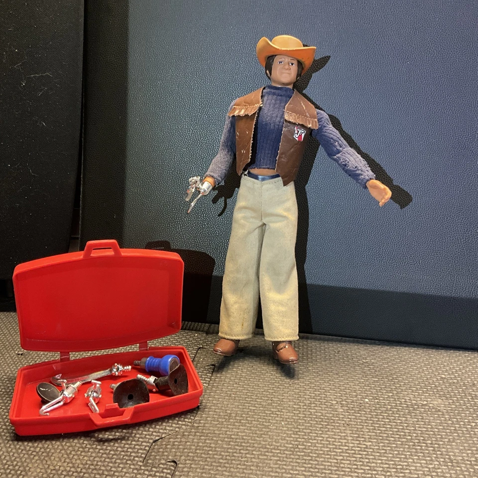 Figura de acción Ideal JJ Armes 1976 de colección COMPLETO maletín manos bio cinéticas Foto 2 de 4