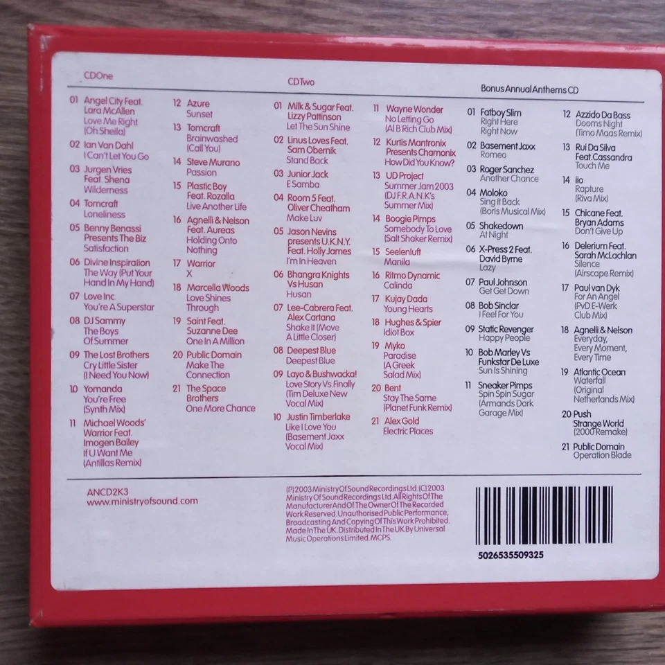 MINISTRY OF SOUND The Annual 2004 - Limited Edition 3CD BOX - Bild 2 von 3