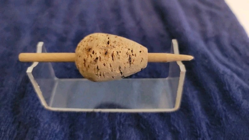 Vintage 4 Inch wooden float With Cork Bobber