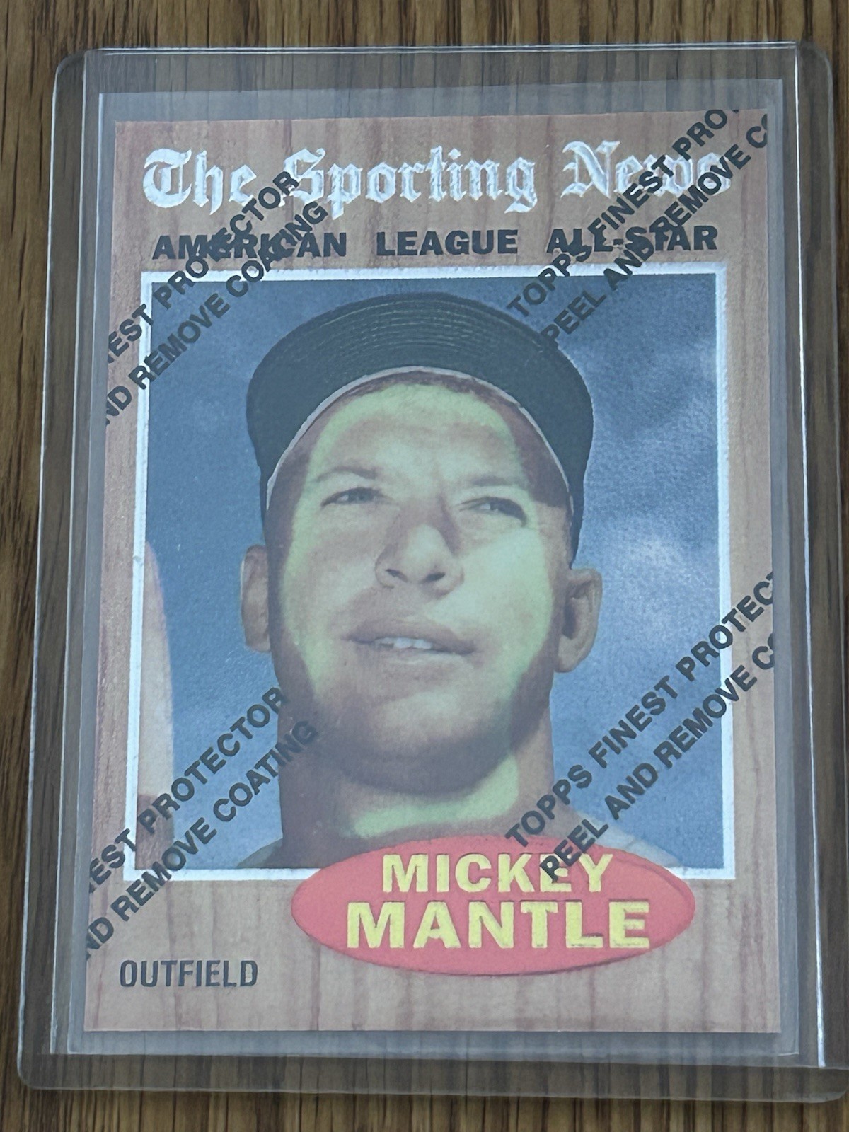 Topps Chrome 1997 Mickey Mantle Commemorative Set Sporting News AL All-Star #471