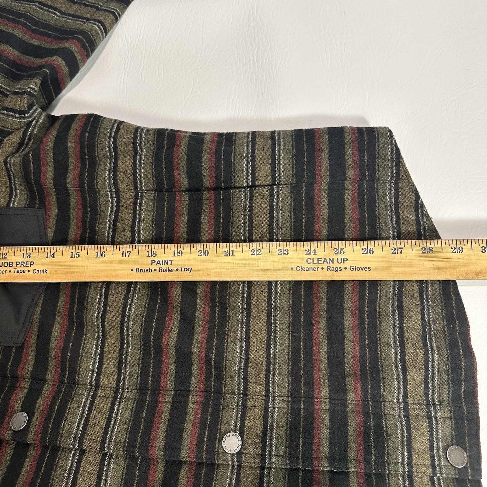 Pendleton Wool Blend Striped Shacket Jacket Mens … - image 4