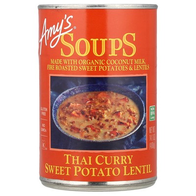 Soups, Thai Curry Sweet Potato Lentil, 14.1 oz (400 g)