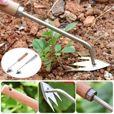Garden Weeder Tool Grass Root Loose Soil Hand Weeding Removal Puller Garden Tool