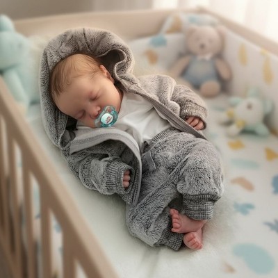 Realistic 17-Inch Reborn Baby Doll for Kids - Includes Gift Box & Accessories