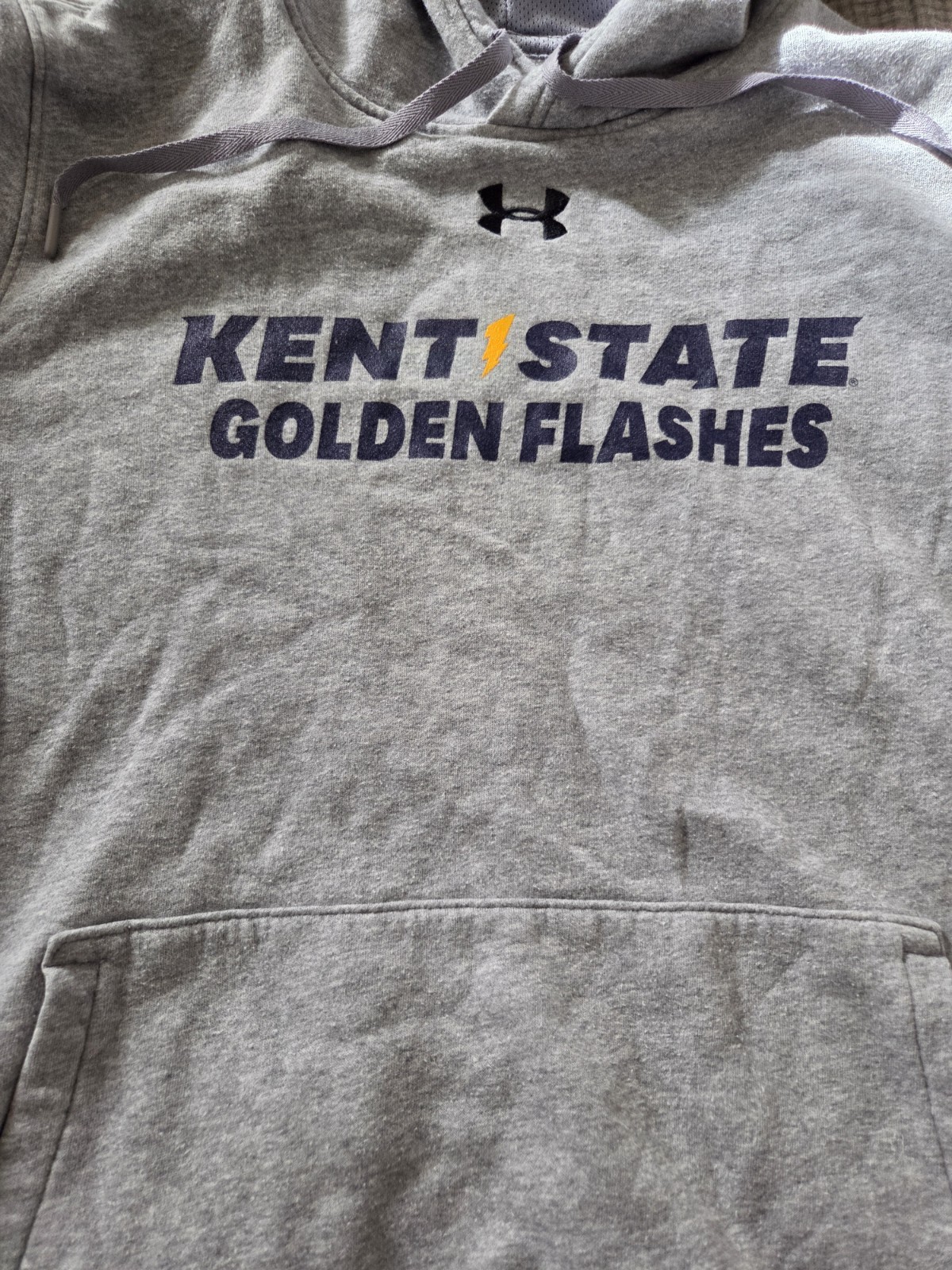 Gray Under Armour Kent State Golden Flashes Hoodie Men's Size M thumbnail 2