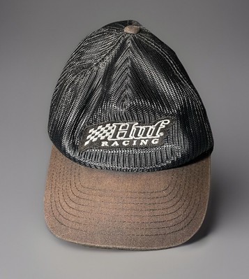 Huf Racing Custom Made Hardware Trucker Hat Mesh Adjustable Sun Faded Bill
