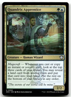 Quandrix Apprentice #324 (NM) Commander: Secrets of Strixhaven SOC Magic MTG