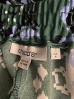 Chico's Pants Womens Size 1 Ikat Print Wide Leg Crop Green Blue White — photo 10