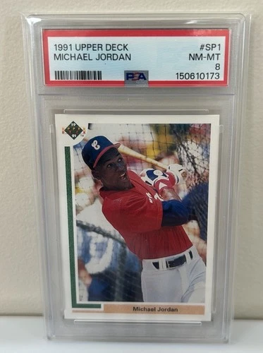 1991 Upper Deck Michael Jordan Rookie RC Baseball PSA 8 Centered Fresh Grade! 🔥