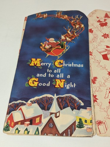 The Night Before Christmas Flocked Santa Whitman Publising 1949 Vivian Robbins - Picture 13 of 14