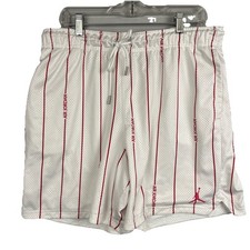 Nike Jordan Essentials Printed Mesh Basketball 7” Shorts White Red Men’s XL