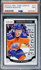 2015-16 O-Pee-Chee Update Connor McDavid Oilers #U11 PSA 9 Mint Trading Card (Se