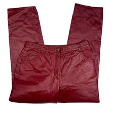 Women's Red and Burgundy Trousers
