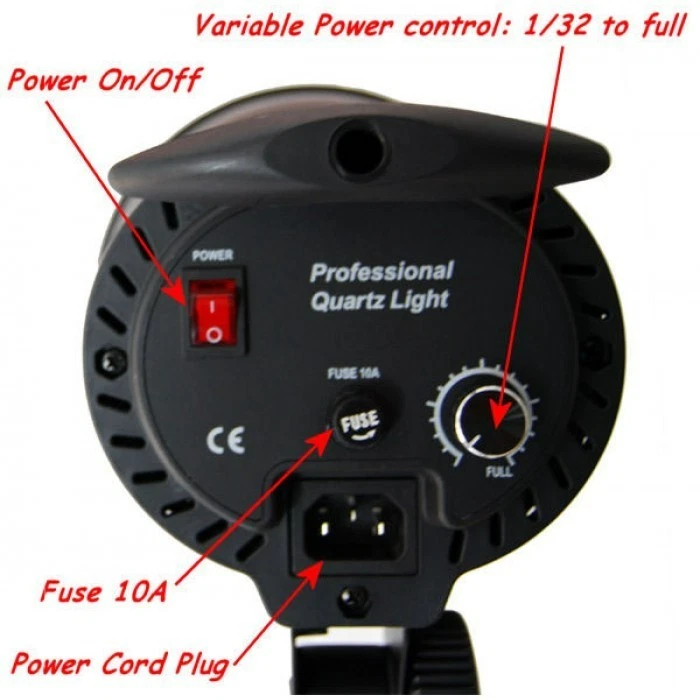 1000W Quartz Halogen Light Photography Studio Video - Image 2 of 3