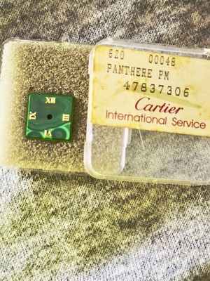 Cartier Panthere PM Malachite Sapphire Green Dial w/ Roman Numeral Hour markers