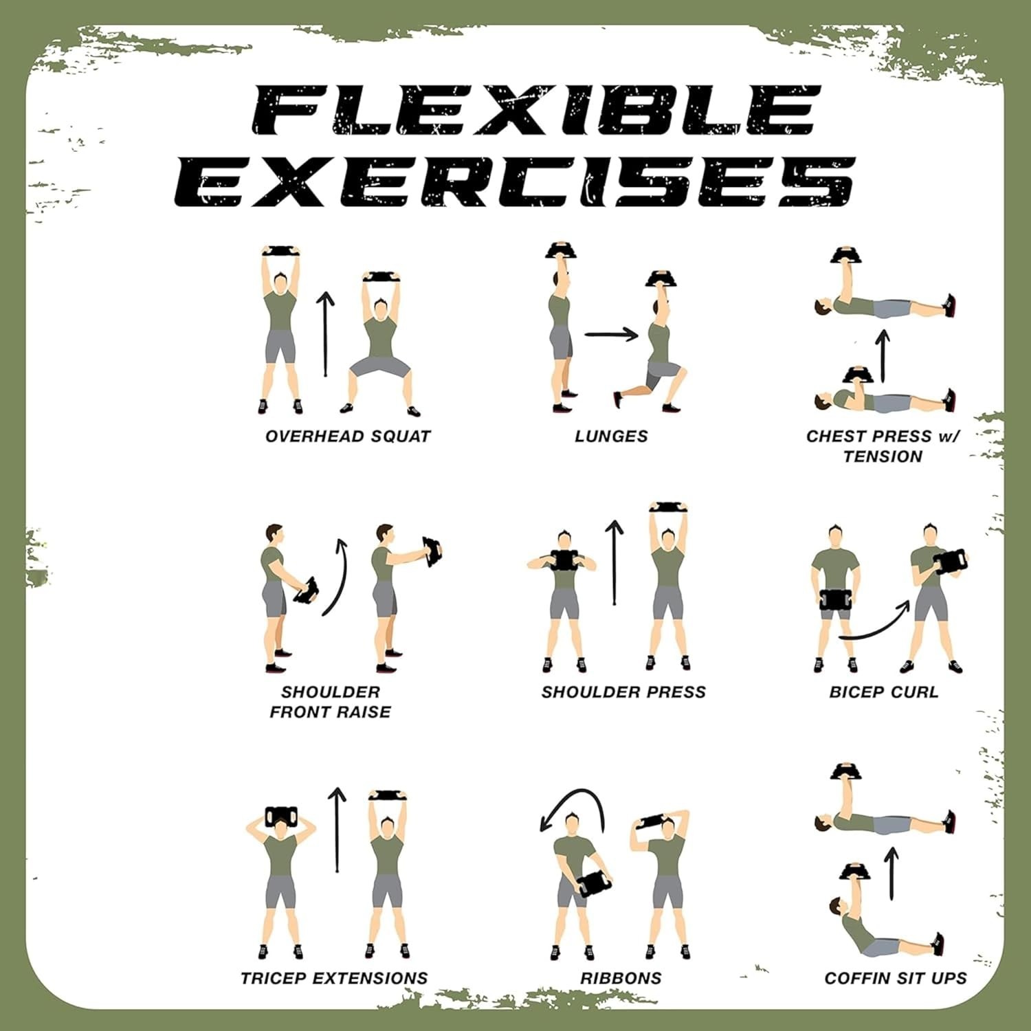 Premium Adjustable Cast Iron Ruck Weight with Straps: 10LB to 40LB Versatility