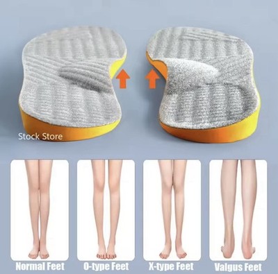 Orthopädische Fußgewölbestütze Einlegesohlen Flachfußkorrektur Memory Foam