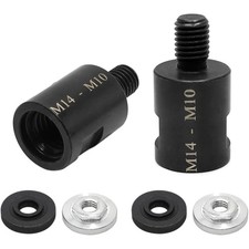 Legierter Stahl Gewindekonverter Set, M14 auf M10 für Winkelschleifer, 2 Stück