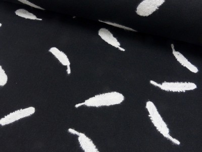 1M X 1.50M Coat Plush Embroidered With Feathers