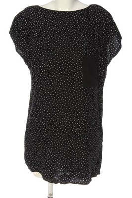 ZARA BASIC Minikleid Damen Kleid Gr. DE 38 schwarz-wollweiß Casual-Look