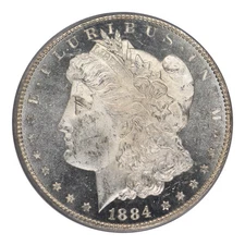 1884-CC Morgan Dollar PCGS MS-63 DMPL CAC