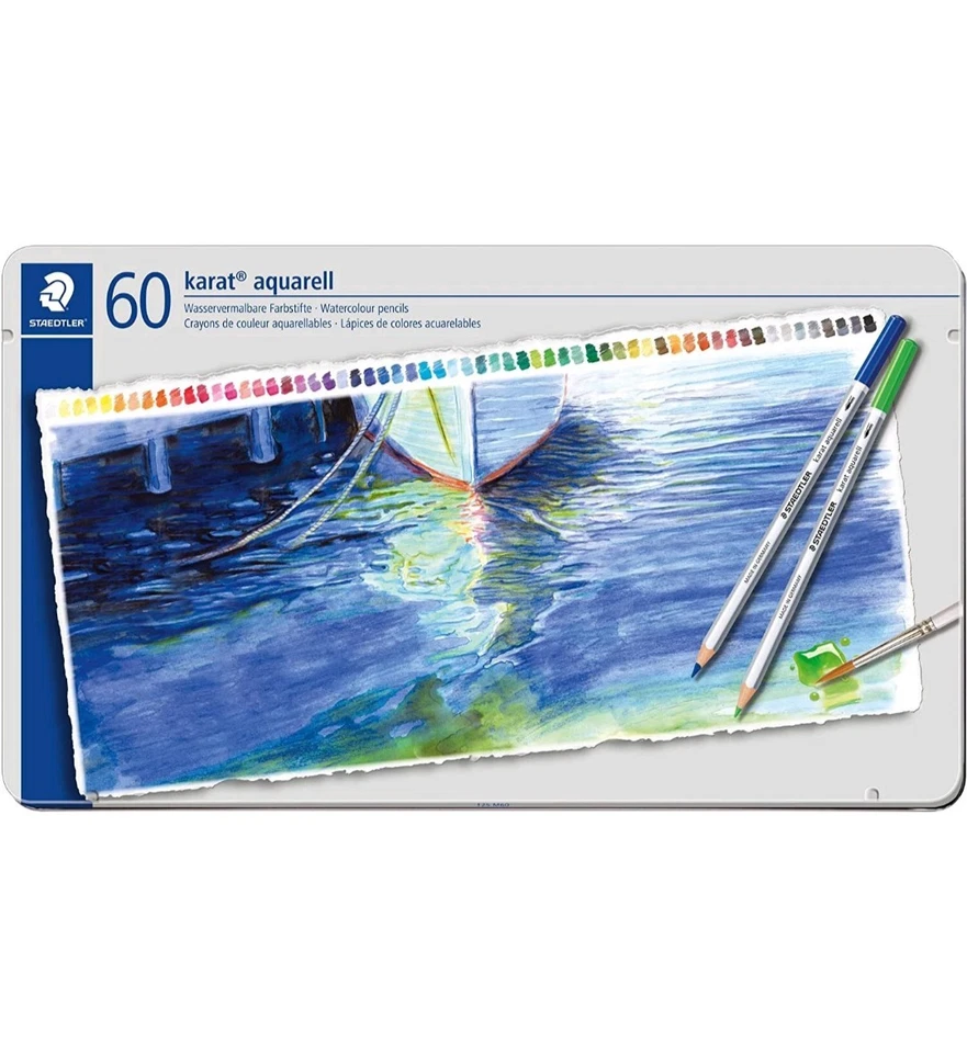 Staedtler pencils Karat® Aquarell watercolor pencils 60 colors 125 M60 - Image 2 of 4