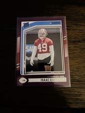 2024 Panini Donruss - Rated Rookie Isaac Guerendo #336 Purple Press Proof (RC)