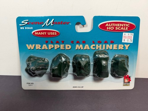 Life Like Trains Scene Master Flat Car Load MAQUINARIA ENVUELTA 1511 HO Scale | Zustand: New