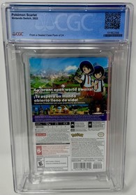 CGC Graded Pokemon Scarlet NEW Nintendo Switch (1019822006, 9.9 A++)