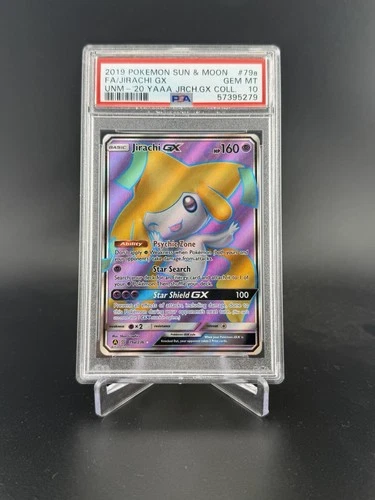 PSA 10 ⭐️ Pokemon Jirachi GX 79a Unified Minds Alternate Full Art Collection