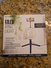 Hype 6 Inch LED Ring Light With Tripod NEW IN BOX