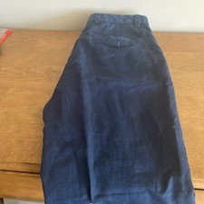 Brooks Brothers Clark Fit Navy Blue Flat Front Cotton Chinos Mens Pants 32x30