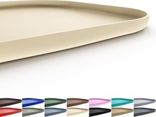 Silicone Pet Feeding Mat with Raised Edge for 19 x 12 x 0.7 inch, White Sand