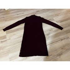 Banana Republic Minimalist Sweater Dress Mock Neck Long Sleeve Simple Basic