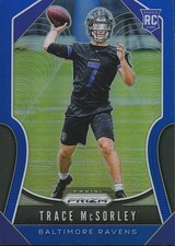 Trace Mcsorley 2019 Select Retail BLUE Prizm SSP Rookie RC Baltimore Ravens #309