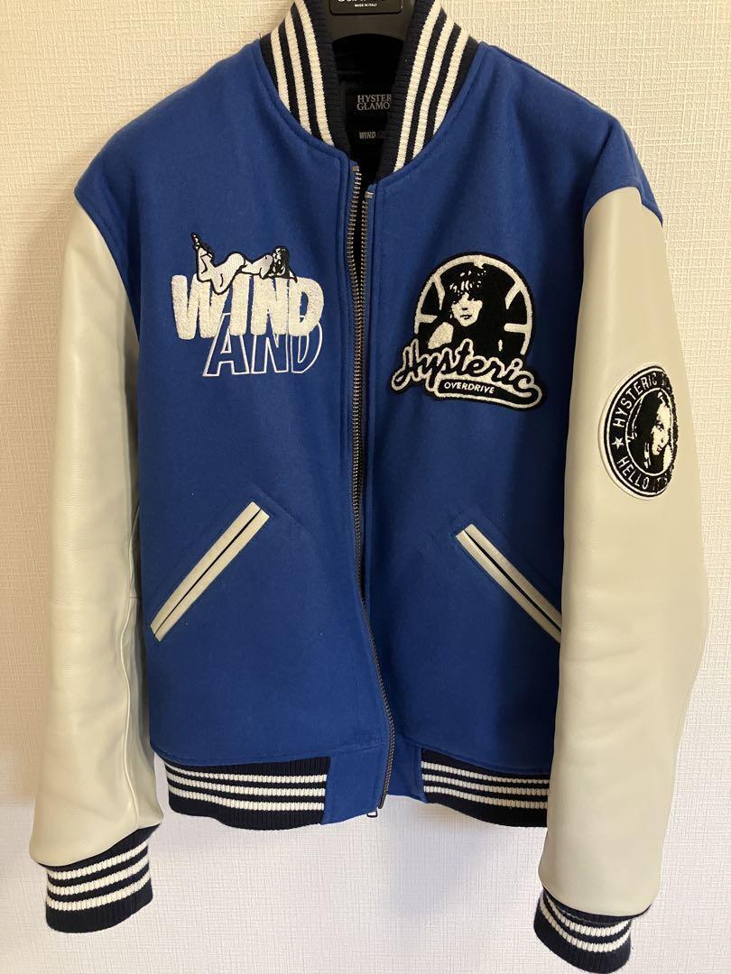 Wind And Sea Hysteric Glamor Varsity Jacket Blue Kimutaku No Wind And Sea Hysteric Glamor Varsity Jacket Blue Kimutaku No