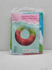 Alasum Rainbow Swimming Ring aid Float Rings Adults Swimming Ring aldult...