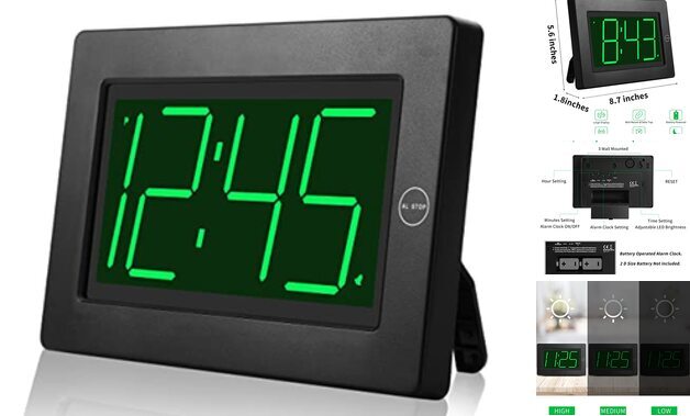 Alarm Clock, Wall Clock, Digital Clock, 3
