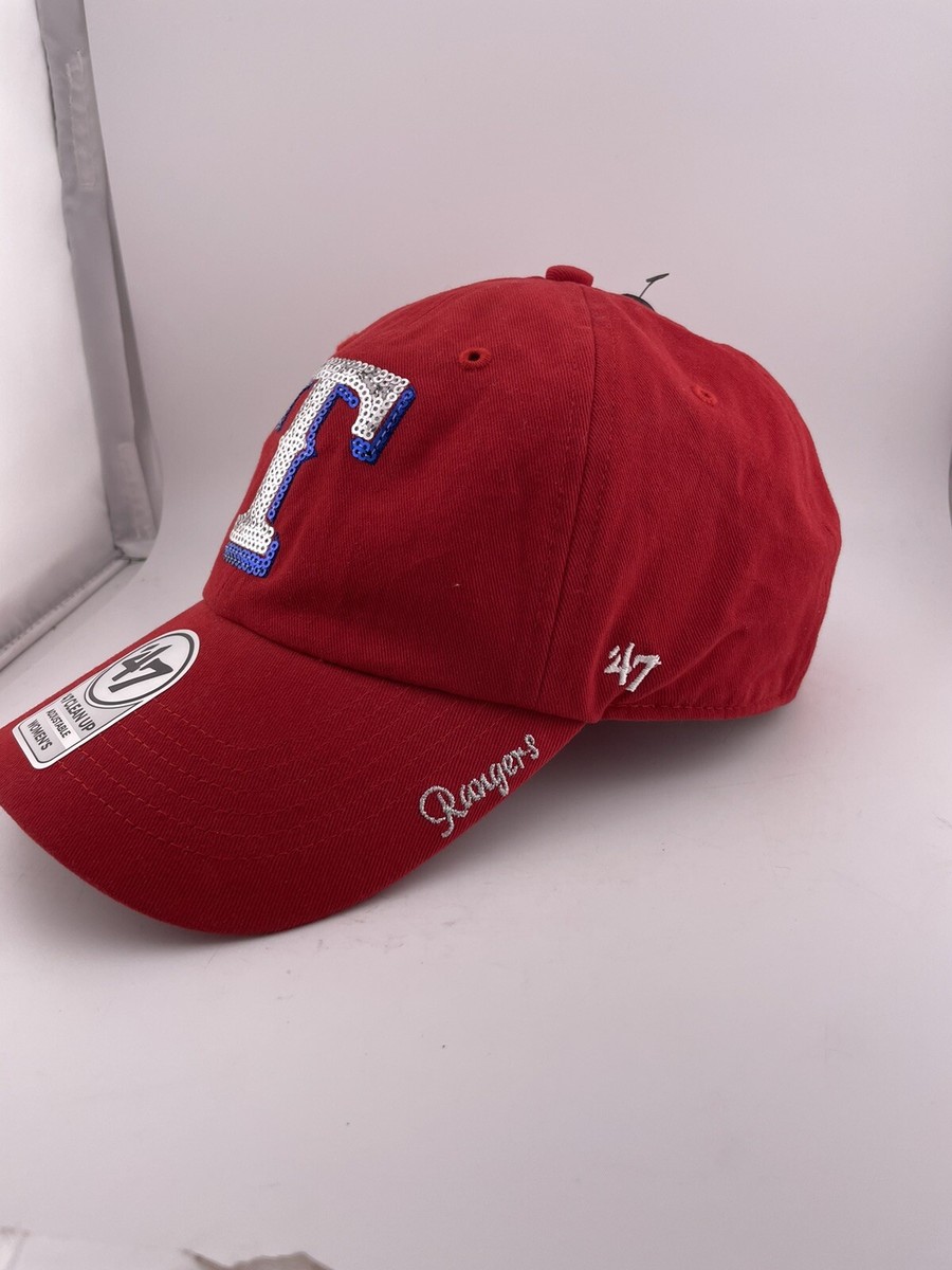47 Texas Rangers Clean Up Red Adjustable Strap Hat  display picture 3