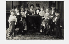 Vintage Circus Midgets Group PHOTO Dwarf Circus Freak Sideshow Act Troupe 1920s